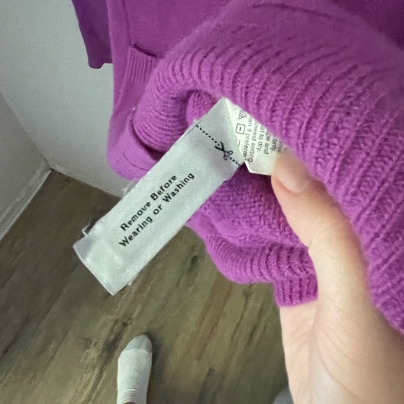 J. Crew Wallace Merino Wool Bold Purple Cardigan Size XS - Picture 6 of 9